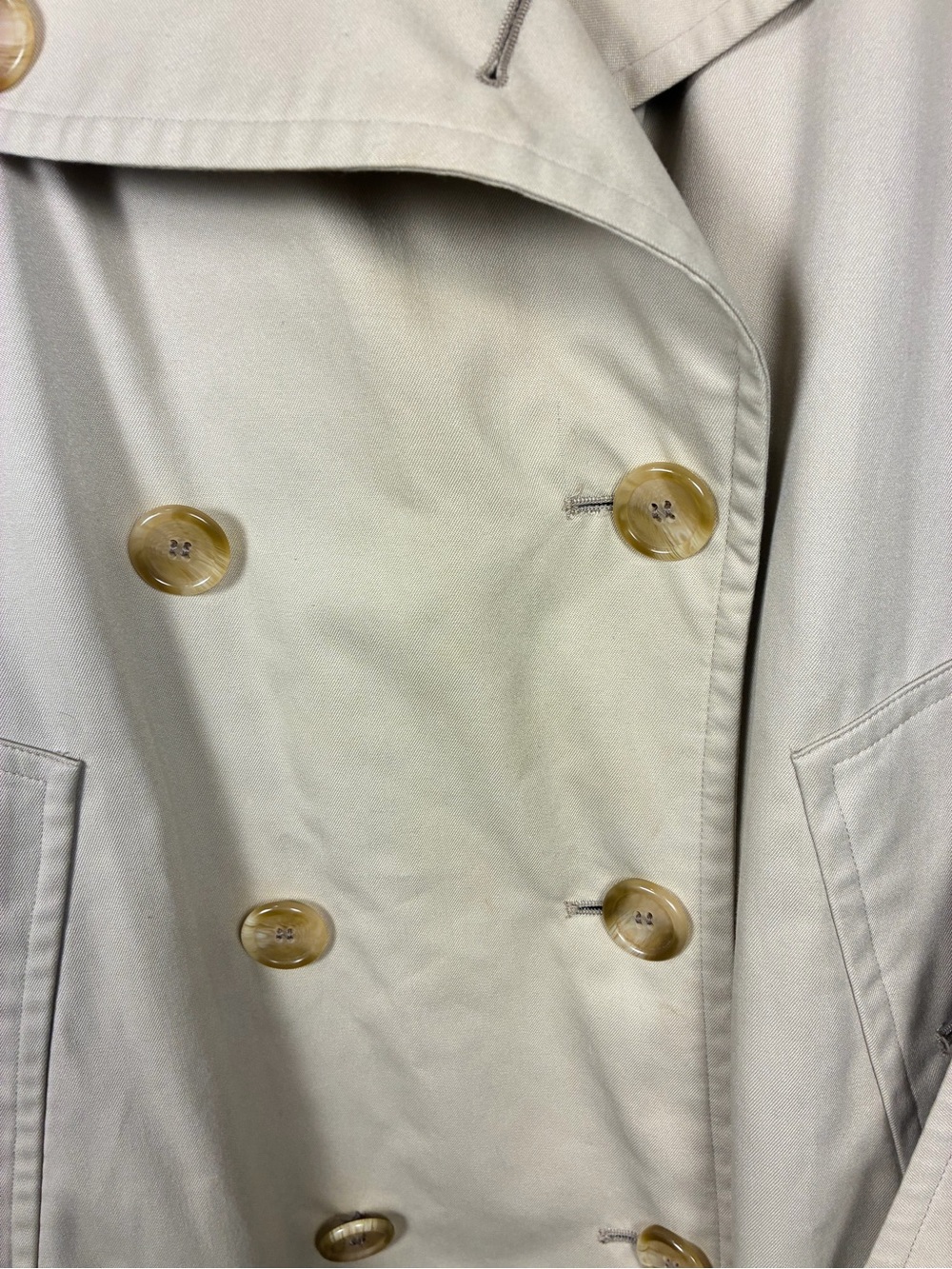 Burberry England VTG Novacheck Classic Double Breasted Belted Trench Coat Unisex - Picture 9 of 16